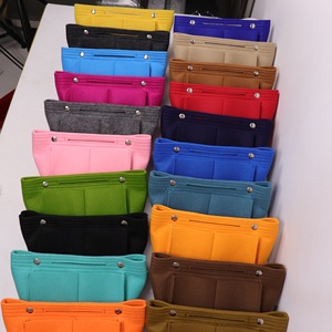 Inserto organizador de monedero de fieltro BSCI para bolsos compatible con inserto organizador de bolso de mano de fieltro rápido y más con 3 tamaños - Product Image 6
