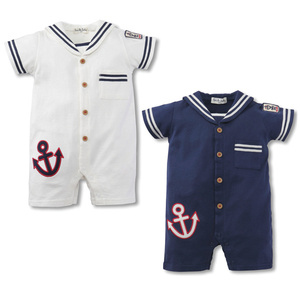 2017 nouveau produit <span class=keywords><strong>marin</strong></span> <span class=keywords><strong>costume</strong></span> conception turc nouveau-né enfants bébé garçon vêtements barboteuse - Product Image 1