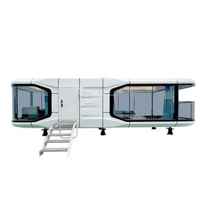YINGYUI, casa de cápsula espacial de alta calidad, inodoro, cabina de manzana, restaurante, Panel sándwich prefabricado, Hotel/centro comercial/escuela - Product Image 2