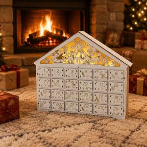24-Day Christmas Countdown Calendar <b>Numbered</b> Calendar Ornament Home Decor Craft Piece - Product Image 6