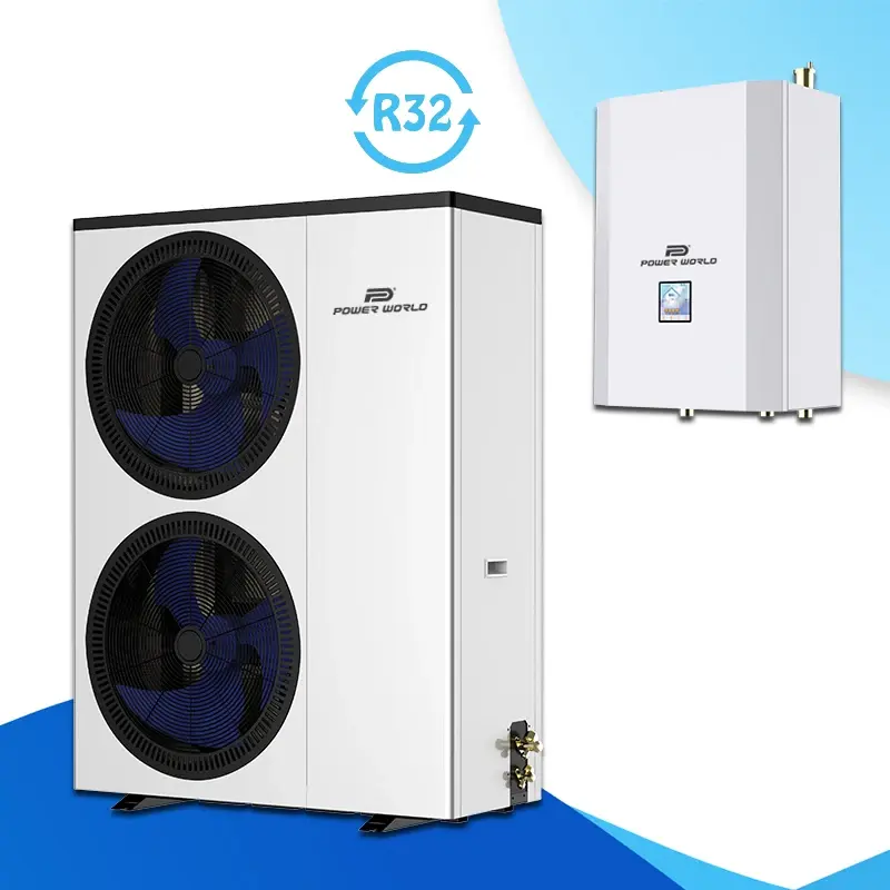 低温-30 ℃ 単相インバータ120v 240v 25kwヒートポンプr32インバータ暖房システム
