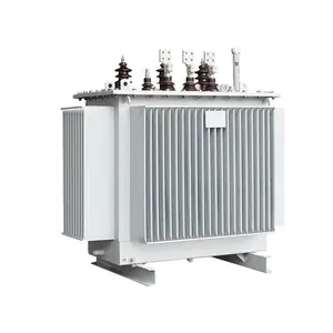 100kVA 3-fase transformator distribusi daya terbenam minyak S11 rentang tegangan Input struktur kumparan toroid dari 10KV hingga 35KV