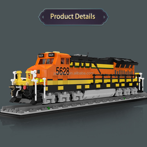 Mould King 12041 Locomotive italienne motorisée BNSF, modèle de train, blocs de construction, jouets, puzzle MOC, kits de briques pour enfants, cadeau d'anniversaire - Product Image 3