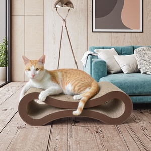 Vendite calde Custom 8-Shaped durevole letto ondulato del gatto divano sostenibile graffio di carta giocattolo per gatti - Product Image 1