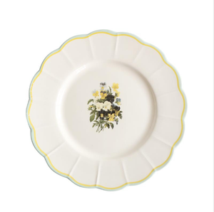 Veweet — assiette <span class=keywords><strong>de</strong></span> <span class=keywords><strong>service</strong></span> d'impression floral, assiette pour banquet en céramique, assiette à dîner <span class=keywords><strong>de</strong></span> luxe en porcelaine pour restaurant - Product Image 3