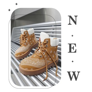 Nouvelles Bottes Montantes Homme 2026 en Dentelle Fleur de Cachemire, Style Rétro, Semelle Épaisse Rehaussante, Modèle Utilitaire - Product Image 6