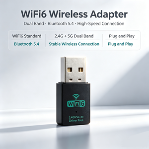 IFA01 Dongle USB WiFi6 sans pilote, adaptateur USB sans fil AX1800, bande de fréquence 2.4GHz 5.8GHz, récepteur, cartes réseau pour ordinateur portable - Product Image 4