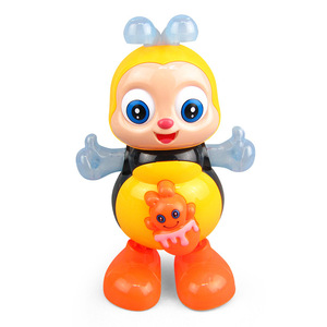 Petite abeille de dessin animé dansante et chantante, style TikTok, en plastique, avec lumière électrique et musique, pour stand de rue, vente en gros, produit phare - Product Image 2
