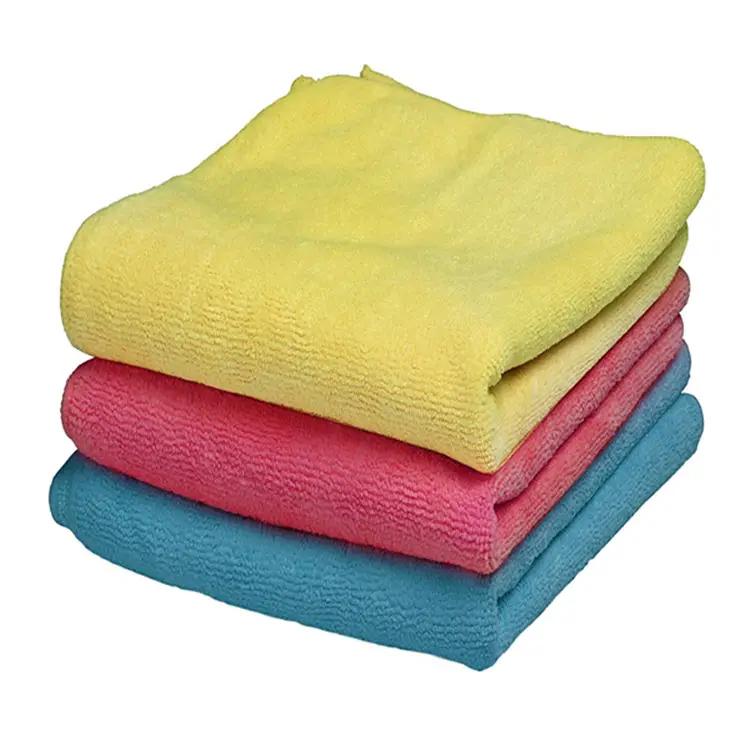 Groothandel Hoge Kwaliteit Grey Microfiber Handdoek Schoonmaakdoek Handdoek Voor Auto Zorg Reiniging