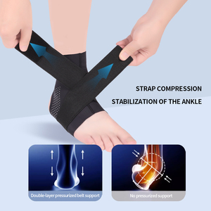 SHIWEI-3035# بالجملة دعامة الكاحل المرنة دعم الكاحل ضغط الكاحل الاكمام التخفيف من الالم لفافة القدم - Product Image 2
