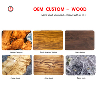 Table d'intérieur en bois de haute qualité, meilleure conception de rivière, table en bois en résine époxy