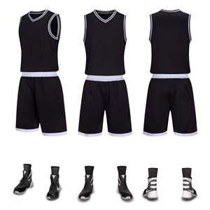 เสื้อบาสเก็ตบอลกีฬาผ้าตาข่ายย้อนกลับได้สำหรับชายหนุ่มชุดเครื่องแบบทีมเปล่าสำหรับการแข่งกีฬา - Product Image 5