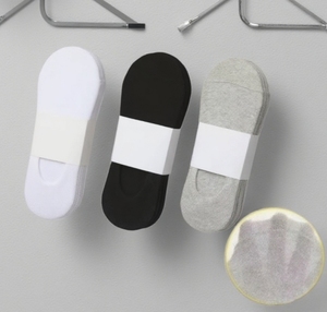 Calzini Invisibili Classici da Uomo Estivi Neri/Grigi Antibatterici in Cotone/Bambù alla Moda Ispirati a INS Assorbenti - Product Image 1