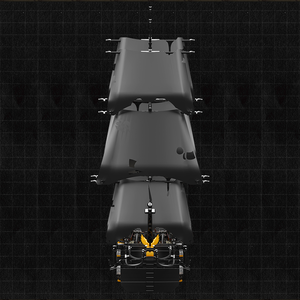 MOULD KING-Blocs de construction de <span class=keywords><strong>bateau</strong></span> de pirate pour adultes, kit de construction éducatif pour enfants, briques MOC, modèle de <span class=keywords><strong>bateau</strong></span> noir, 13199 - Product Image 4