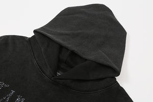 Sudadera con Capucha Estilo Vintage con Diseño de Mano de Buda, Tendencia de Moda Mítica, Sudadera con Capucha Estilo FOG 24 - Product Image 3