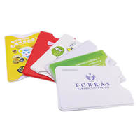 Porte-cartes de crédit en plastique dur personnalisé, étui pour cartes de crédit en PVC rigide, pochettes pour cartes de crédit