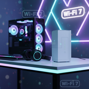 เราเตอร์พกพา MegaTower VoIP 4G 5G ไร้สาย <span class=keywords><strong>WiFi</strong></span> 802.11be Openwrt Esim พร้อมระบบโมเด็ม Mesh ความเร็ว 2882Mbps - Product Image 1