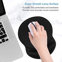 Tapis de souris ergonomique avec support de poignet en silicone, tapis de bureau en cuir PU antidérapant et imperméable pour le bureau et la maison, service OEM ODM