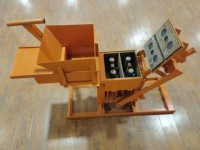 Machine manuelle QMR2-40 pour la fabrication de briques en terre cuite à vendre – Presse manuelle pour blocs de boue et briquettes de biomasse