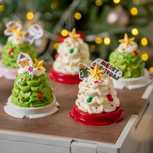 Christmas Party Events <b>Sweets</b> Packaging Round Solo Cupcake Boxes Single Muffins Containers Holder Disposable Plastic <b>Box</b> Dessert - Product Image 4