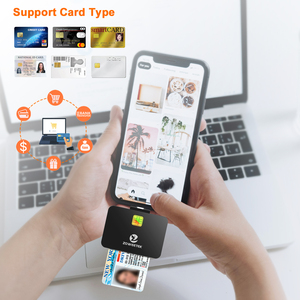 ZOWEETEK USB C Mobile Card <strong>Reader</strong> Writer <strong>Universal</strong> ISO 7816 ATM SIM <strong>Chip</strong> <strong>Reader</strong> for Phones CAC <strong>Universal</strong> ID Card <strong>Readers</strong> - Product Image 4