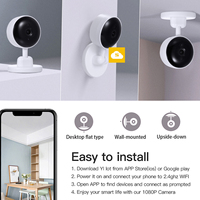 Monitor bayi Mini nirkabel cerdas HD, kamera Mini rumah dengan sudut lebar Sensor CMOS penglihatan malam penyimpanan Data Cloud untuk anak-anak