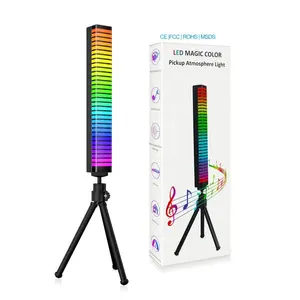 LED RGB contrôle du son lumière application contrôle ramassage son vocal activé rythme de la lumière couleur lampe ambiante barre de musique lumières d'ambiance