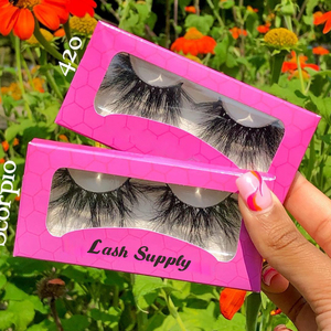Giá Bán Buôn Nhãn Hiệu Riêng 3D Mink Strip Lông Mi Bao Bì Tùy Chỉnh Mink Lashes Trang Điểm Eyelash Extension Les Cils - Product Image 5