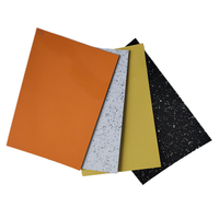 Wasserdichte HPL-Harz-Laminat platte Phenolische HPL-Folie 0,7mm Formica Einfarbige HPL-Schwarz-Hochglanz-Laminat platten