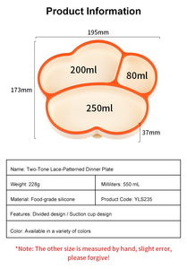 Ensemble d'alimentation pour bébé en silicone, assiette à ventouse, plateau divisé de qualité alimentaire pour tout-petits, non toxique, compatible micro-ondes, incassable, écologique - Product Image 2
