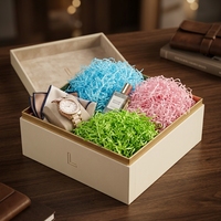 Matériau de remplissage en papier coloré, étoiles éclatées, pour boîte cadeau du Nouvel An, décoration, emballage, déchets de papier