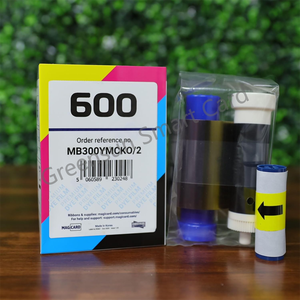 <span class=keywords><strong>Ruban</strong></span> Magicard MB300 YMCKO/2 couleurs - 300 impressions, <span class=keywords><strong>film</strong></span> coloré YMCKO pour imprimantes de badges d'identification Magicard 600 - Product Image 2