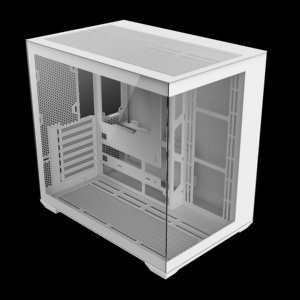 Chất lượng cao giá rẻ Giá máy tính trường hợp màu trắng đầy đủ biển xem Tempered Glass Tủ ATX Kích thước chơi game trường hợp - Product Image 3