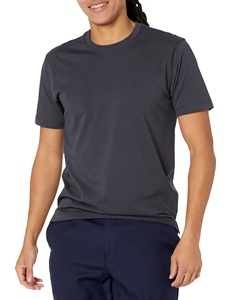 Camiseta de algodón esencial de verano para hombre, ropa informal de manga corta con cuello redondo y logotipo pequeño - Product Image 6