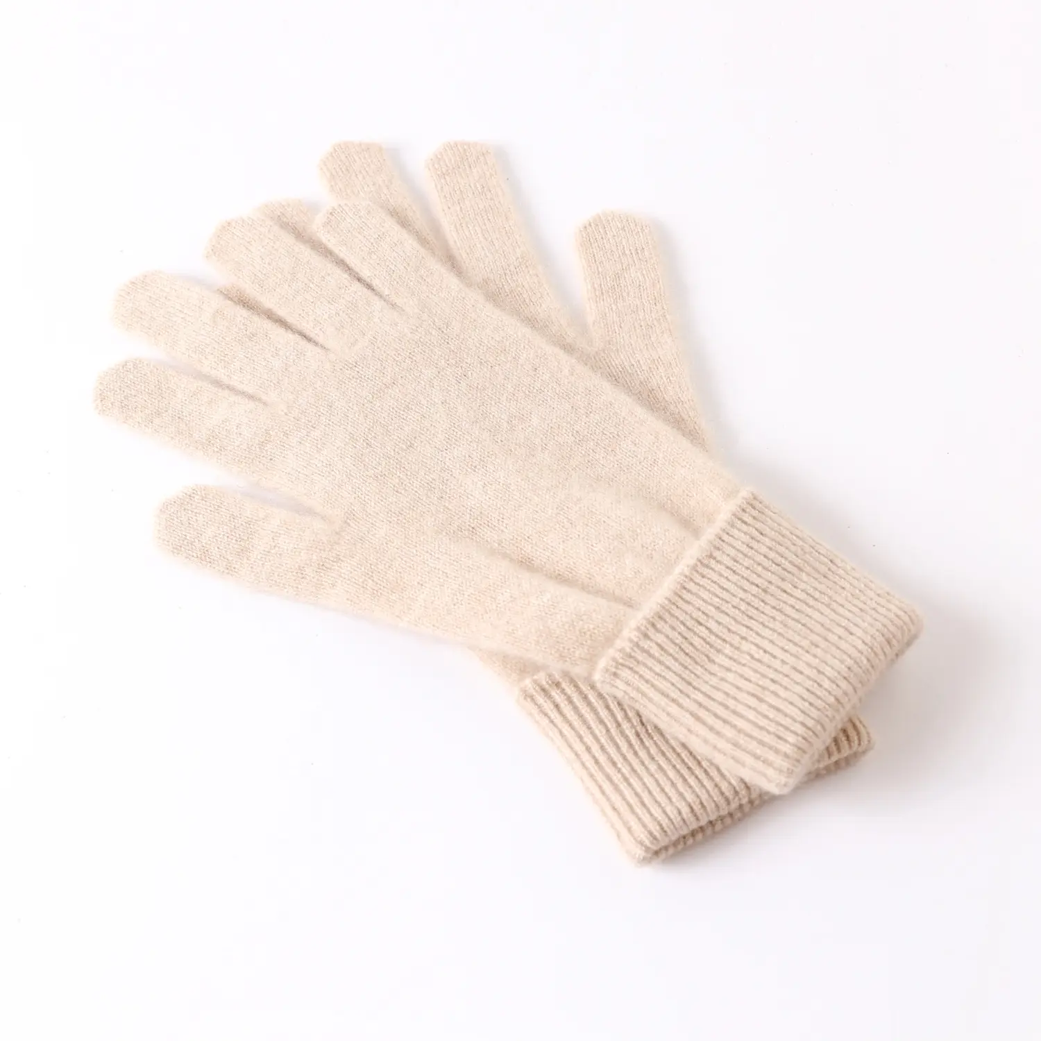 2023 Herfst Winter 100% Kasjmier Handschoenen Luxe Puur Kasjmier Gebreide Handschoenen Voor Vrouwen