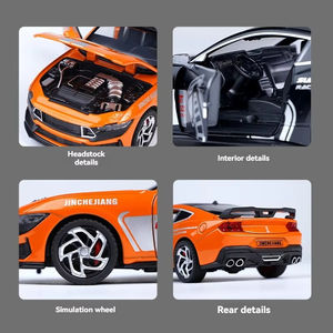 Ford GT500 <span class=keywords><strong>Cobra</strong></span> auto sportiva 1:32 modellino giocattolo con suono e luce ornamento in metallo con porte aperte oggetto decorativo - Product Image 4