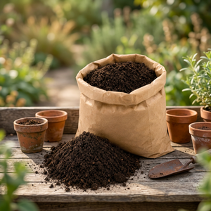 Vermicompost Biologique Premium, Compost Naturel de Vers de Terre, Granulé Fin, Amendement de Sol pour Plantes et Jardins, Durée de Conservation de 24 Mois - Product Image 1