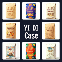 Sac en papier kraft multicouche de qualité alimentaire certifié ISO/SGS/RoHS, biodégradable, recyclable, avec bec verseur facile, 10-25 kg, pour produits chimiques de boulangerie