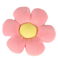 Grossiste Oreiller personnalisé coloré à fleurs douces Poupée en peluche à fleurs marguerites Tournesol Oreillers 3D Coussins de siège