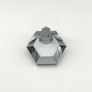 Furniture Handle Hexagonal Ring Zinc Alloy <b>Gold</b> Chrome <b>Cabinet</b> Drawer Pull European Style Durable - Product Image 3