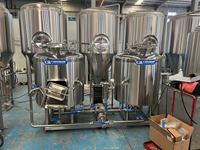 Système de brassage de bière complet 2 BBL pour brasserie artisanale, avec pompe et moteur en acier inoxydable, pour usage en restaurant, capacité 2 BBL, production de bière artisanale