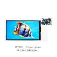 Module LCD TFT IPS 6,2 pouces 600 nits 720x1280, écran barre ultra-large avec carte pilote MIPI