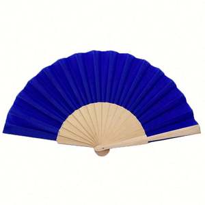 Abanicos de Bambú de Arte Folclórico Moderno y Sencillo, Abanicos de Madera Hechos a Mano de 23 cm en Colores Sólidos para Bodas, Fiestas y Regalos Empresariales - Product Image 5