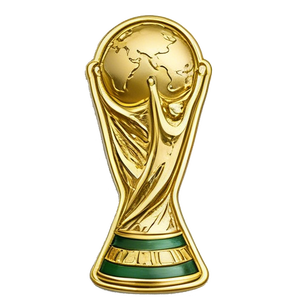 Épingles personnalisées Qatar en métal émaillé plaqué or, badge sur le thème du football, autocollant pour téléphone - Épuisé - Product Image 4