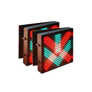 Nhà Máy Trực Tiếp Dẫn Ánh Sáng Giao Thông 300Mm Đường Hầm An Toàn Với Visor Chữ Thập Màu Đỏ Màu Xanh Lá Cây Mũi Tên An Toàn Hệ Thống Định Vị - Product Image 3