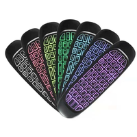 7 Warna C120 Air Mouse Backlit Voice WL Mini Keyboard Fly Mouse Remote Control DIGUNAKAN untuk Android TV Box Smart TV PC