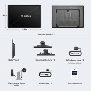 Écran tactile IPS 13,5 pouces pour appuie-tête, Android 14, écran de divertissement pour sièges arrière avec 4+64 Go, vidéo <span class=keywords><strong>4K</strong></span> - Product Image 6