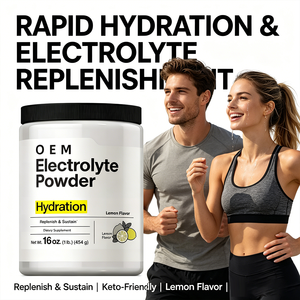 Lemon Flavor Electrolyte Hydration Powder <strong>Keto</strong> Friendly Replenish Minerals Support Workout Recovery Daily Hydration Supplement - Product Image 4