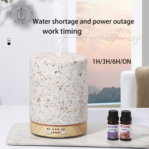 820 Private Mode Terrazzo Rock Shell Ultrasonic Aroma <strong>Diffuser</strong> Night Light 200ml Aromatherapy Essential Oil <strong>Humidifier</strong> <strong>Diffuser</strong> - Product Image 4