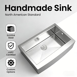 Kitchen <strong>Sink</strong> Manufacturer 33 Inch Handmade 304 Stainless Steel Single Bowl Workstation Farmhouse <strong>Apron</strong> <strong>Sink</strong> - Product Image 2